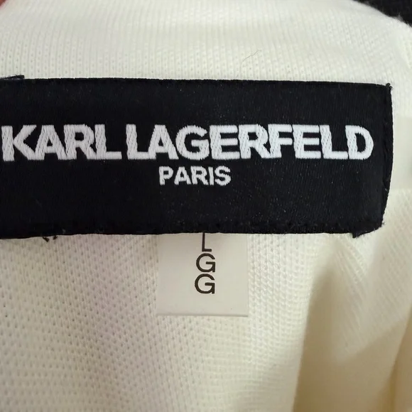Karl Lagerfeld Black and Cream Label Detail - Picture 4 of 6